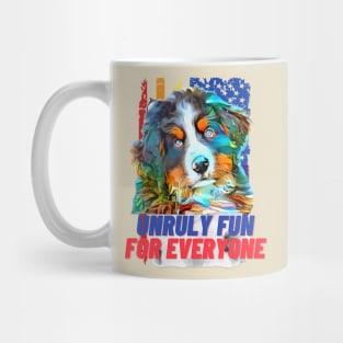 Unruly Fun for Everyone Puppy Art Mug